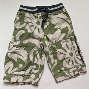 Mini Boden Green Tropical Shorts